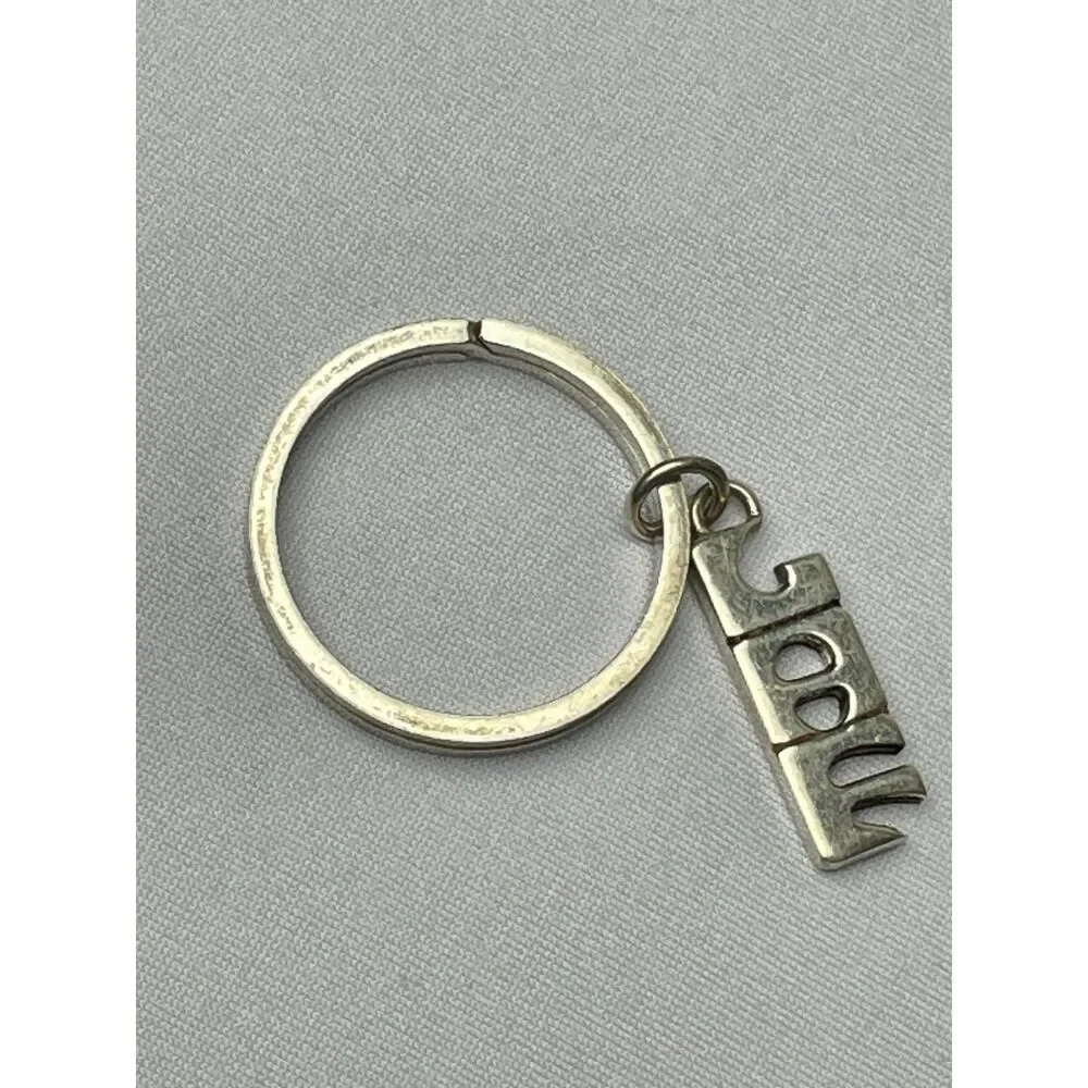 ~ Rare LAF Key Ring Vintage Sterling Silver* Key Chain Lafayette College VTG 70